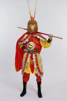 Odrasli muški обезьяньи odijela sun wukong costume new cool halloween party monkey king cosplay tv stage show kineski odijelo