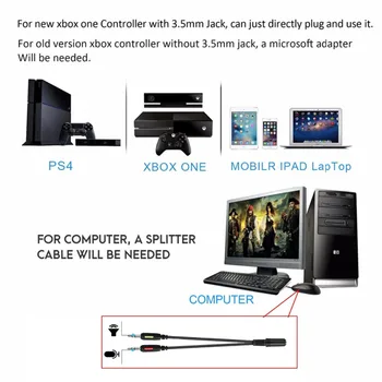 ONIKUMA K1 casque PS4 Gaming Headset PC Gamer bas Slušalice s mikrofonom za Mac, Nintendo je prekidač za novi Xbox One PUBG igre