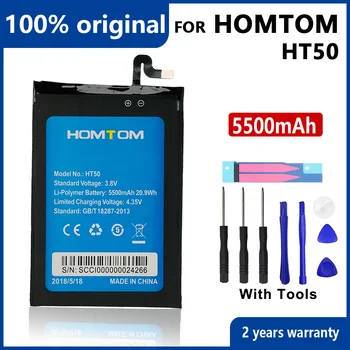 Original 5500 mah HT50 telefon baterija za HOMTOM HT50 kvalitetne baterije s alatima+broj za praćenje
