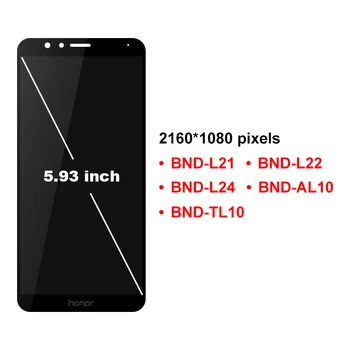 Originalni LCD zaslon za Huawei Honor 7X BND-L21 BND-L22 BND-L24 LCD Touch Screen Display Digitizer Assembly Parts With Frame 5.93