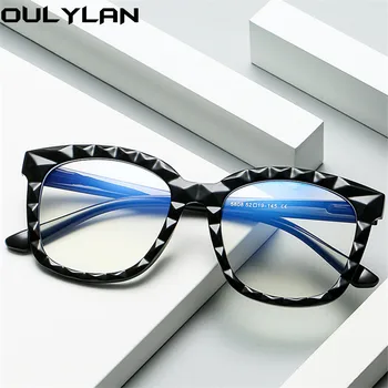 Oulylan Prevelike Naočale Okvir Žene Anti Plavo Svjetlo Prozirne Naočale Okviri Muški Retro Crystal Kvadratnom Računalo Spektakl