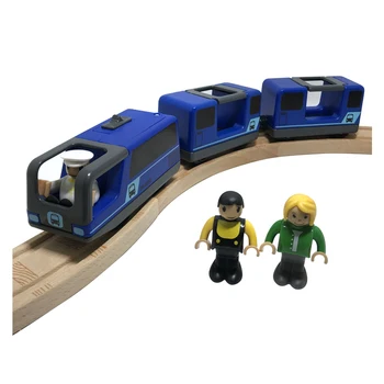 Plavi električni vlak dječak igračku kompatibilan s Brio train track set dječje pjesma igračka stariji od 3 godine plastike w112