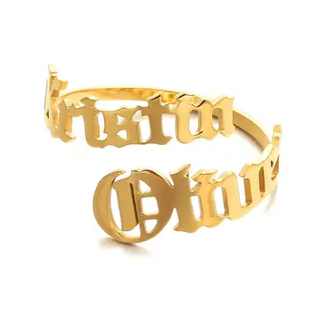 Prsten za žene i djevojčice prilagođene oznake prsten 2 upisane prsten par majka kćer prstenovi od nehrđajućeg čelika podesiva prstenje nakit