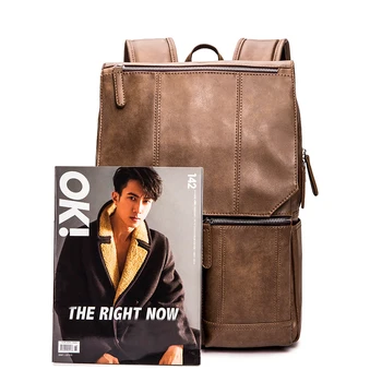 Ruksak od prave kože kvalitetna muška moda klasicni višenamjenski ruksak мультикарточный putovanja punk muške torbe besplatna dostava