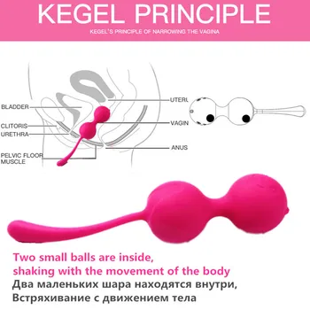 Silikon vaginalne kuglice Kegelove gusta vježba vibro jaja gejše loptu Duotone ben wa kuglice adult sex proizvod seks igračke za žene