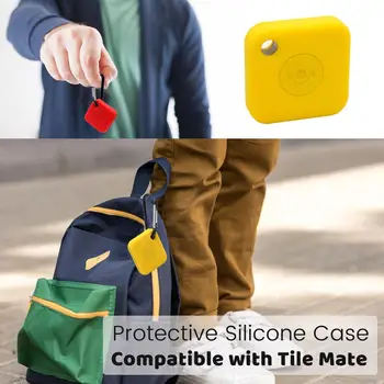 Silikonska torbica za Tile Mate Pro Bežična Bluetooth slušalica je prijenosni zaštitna torbica za Tile Mate Pro s anti-izgubljene insignia