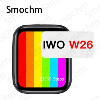 Smochm IWO W26 6 Gen Smart Watch 44mm 1.75 inch Infinite Screen Waterproof HeartRate Smartwatch Blood Pressure za iOS, Android