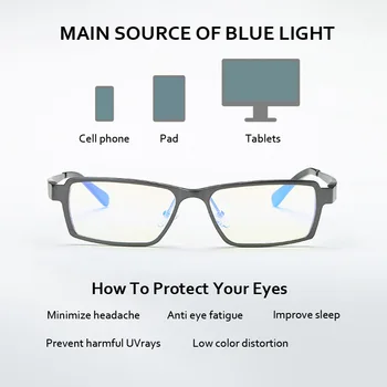 Souson Men Blue Light Blocking Pri Odabiru Čaše Za Vino Performansi Aluminij Magnesium Computer Game Pri Odabiru Čaše Za Vino For Muške Eyeglasses Frame Optical 2020 New