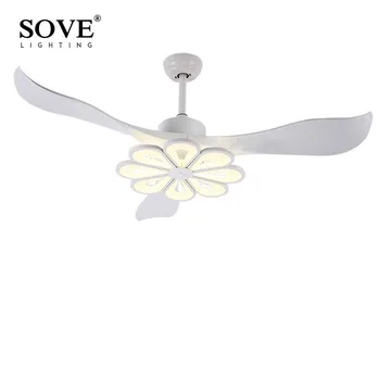 SOVE LED moderne stropne svjetiljke fan black stropni ventilatori s pozadinskim osvjetljenjem home dekor kupatilo ventilator lampa Dc stropni ventilator daljinski upravljač