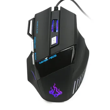 Stručni žičani miš računalna igra 5500 DPI 7 Button LED optički, USB žičani gaming miš miša za Pro Gamer Cool