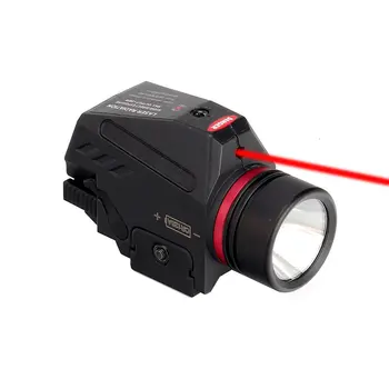 Taktički LED oružje pištolj svjetlo za svjetiljku crvena točka laserski ciljnik vojni Airsoft pištolj Pištolj svjetlo za 20 mm na željezničkim mini pištolj, Pištolj
