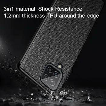 Torbica za Samsung Galaxy A12 5G TPU Case Around The Edge Protection idealna kvalitetna umjetna koža + silikonska torbica