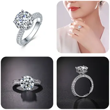 UMODE 2019 Novi visoka kvaliteta Crystal prsten vjenčani prstenovi za žene luksuzni cijeli prsten Cirkon nakit darove djevojka UR0580X