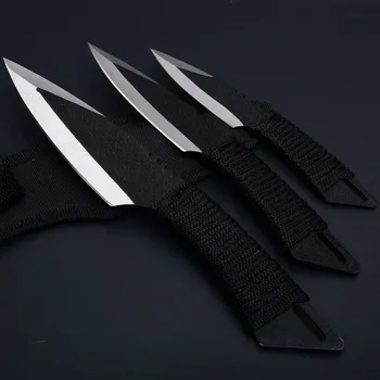 Vrući 3pcs baciti taktički nož fiksni nož džepni nož za preživljavanje otvoreni lov kamp noževa ножевые alata sa ljuskom SDIYABEIZ