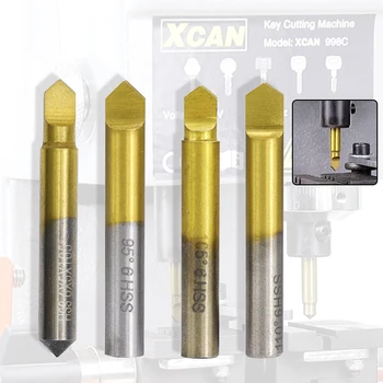 Xcan Key Cutter TiN Coated HSS stana nož svrdlo 95-110 stupnjeva ključnih dijelova stroja za rezanje ključna glodanje stroj uvodni pin