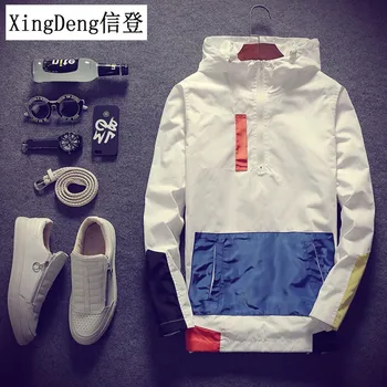 XingDeng svakodnevni vodootporne moda s kapuljačom Muška odjeća Jakne kaputi Muška odjeća svakodnevni branded Muška odjeća plus 5XL