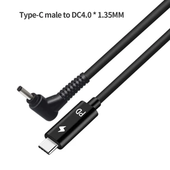 XT-XINTE 1.5 m Portable 65W Type-C Mužjak to DC 6.0x3.7mm Male PD Charger Konektor adapter kabel za Asus Acer za Samsung