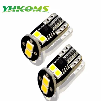 YHKOMS 4 kom T10 W5W 192 168 LED SMD 2835 LED v-žarulja kupole lampa za čitanje Canbus Error Free Auto Car Light Bulb 6000K 12V