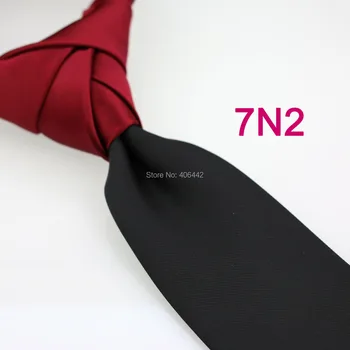 Yibei Coachella kravate tamnocrvena čvor kontrastnoj crno dvije kravata patchwork formalni vratne kravata kvalitetnu kravatu Gravata