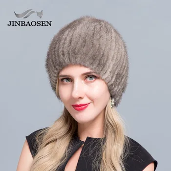 Žene srednje dobi zimi норковая kapa ženska вязаная kapa džemper trendovski modni europski i američki stil skijaške kape