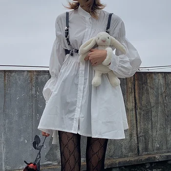 Ženska suknja pojasevi punk srce umjetna koža hip-hop i rock traperice remen za Lolita JK Haljina košulja struka lanac Sexy 2021