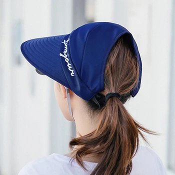 Ženski muški unisex Cap Sun Protection vanjski dvostruki sloj Sun Hat ljetnim žene Ant-UV jahanje šešir za muškarce žene