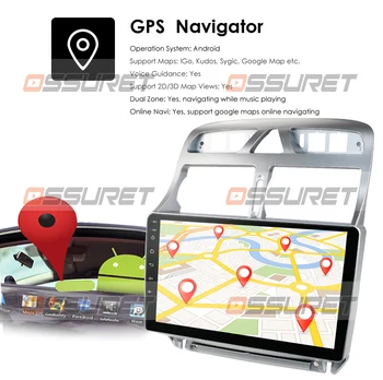 Авторадио 2din Android 10 auto media player za Peugeot 307 307CC 307SW 2002-2013 auto radio GPS navigacija i WiFi Bluetooth 4G