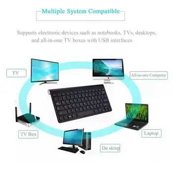 2.4 G bežična tipkovnica i miš kombo mediji tanka tipkovnica mini optički miš Kombinaciji skup laptop desktop PC