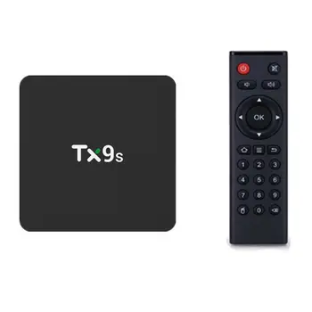 2020 New 1 set TX9s Androi Smart TV Box Amlogic S912 2GB 8GB 4K 60fps TVBox 2.4 G Wifi 1000M za Youtube Voice Assistant