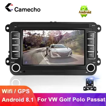 Camecho 2 din Android 8.1 Car Radio Multimedia DVD playe za Škoda Octavia/Fabia/Rapid/Yeti/Divan/VW/Seat navi multimedia radio