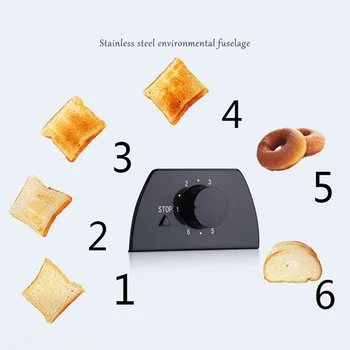 Genetika Automatski Kruh I Toster Za Pečenje Doručak Posuđa Od Nehrđajućeg Čelika 2 Kriške Mjesta Хлебница Kuhinja Toster Stroj