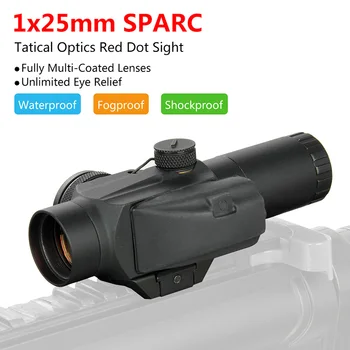Hot prodaja PPT Taktički 1x25mm 2 MOA Red Dot Sight Red Dot Scope Airsoft Hunting Sight Picatinny Rail PP2-0053
