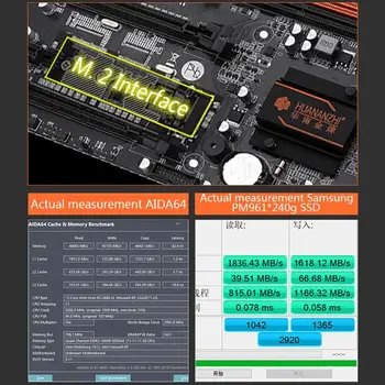 Huananzhi X79-8D matična ploča Intel Dual CPU LGA 2011 E5 2689 2670 V2 DDR3 1333/1600/1866 Mhz i 256 GB M. 2 NVME SATA3 USB3.0 E-ATX