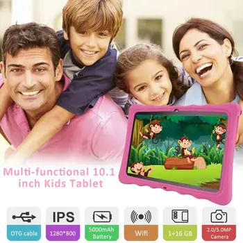 Kids Tablet Veidoo 10.1-inčni Android Tablet Pc For Kids, With WiFi Quad Core Parental Control IPS Screen Safety Eye Protection