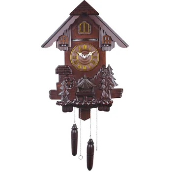 Klatno europske sat sa kukavicom berba velike umjetničke kreativne drveni zidni sat dnevnog boravka identitet dječje sobe Ukras kuće DA60WC