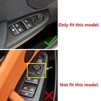 Kromirana vrata poklopac naslona za ruke gumb prozora ukrasni poklopac završiti naljepnica za BMW X3 X4 F25 F26 dodatna oprema za interijer