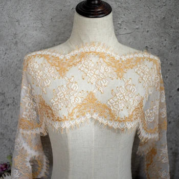 Novi izvoz je u dvije kukičanje cvjetne čipke tkanina DIY odjeća i donje rublje suknja ukrasne trepavice držači pribor tkanina