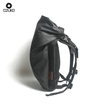 OZUKO crni ruksak za laptop velikog kapaciteta vodootporan svakodnevni muškarci ruksak moda unisex ženski ruksak putne torbe novi školski