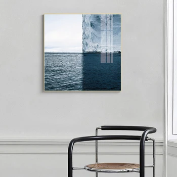 Plavo more Ledeni krajolik platnu Квадро slikarstvo plakata i grafika Cuadros zidni umjetničke slike za dnevni boravak uređenje doma