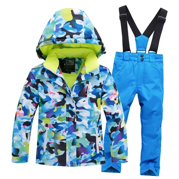 Termalni dječji ski odijelo dječaci djevojčice škola jakna, hlače kit ветрозащитный vodootporan Snowboard jakna zimska odjeća na otvorenom