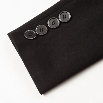YIGELILA sa dolasci New Black Suits Slash Neck однобортные odijela s dugim rukavima visoke kvalitete s gumbima odijela 71033+5929